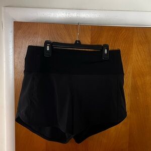 Lululemon High Rise Speed Up shorts. 4” inseam.